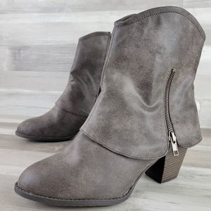 Brand Ankle Boots in Charcoal Gray